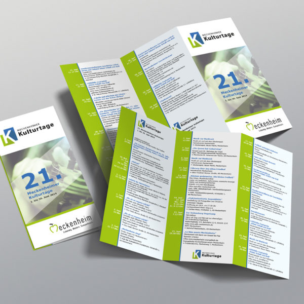 Meckenheimer Kulturtage Flyer - Zufriedener Kunde von MINDCREATOR